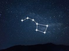 the star in the night sky is very bright and it appears to be an astrological sign