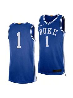 Be a part of the team when you wear the Nike Men's NCAA Limted Basketball Road jersey. This classic Nike brand jersey has loose fitting armholes, a V-cut neckline, a long torso and your favorite NCAA basketball team featured with player number graphics on the front and back. 
V-neck 
Sleeveless 
Screen print player number at front 
Screen print team wordmark at front 
Screen print brand logo at top right 
Screen print player number at back 
Jock tag 
Regular fit 
Polyester 
Machine washable 
Imp Basketball Team Logo Cotton Jersey, Cotton Basketball Jersey With Team Logo, Collegiate Cotton Basketball Jersey, Collegiate Sleeveless Jersey For College, Blue Cotton Jersey For Game Day, Collegiate Sleeveless Jersey With Letter Print, Team-colored Crew Neck Basketball Jersey, Sleeveless Cotton Jersey With Team Spirit, College Team Spirit Sleeveless Jersey