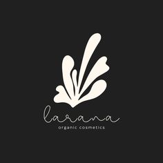 a black and white logo with the word lavana organic cosmetics written in cursive font