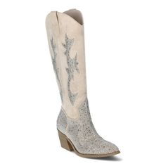 Saddle up in style with a pair of Tall Western Boots from Madden NYC. Intricate stitching enhances this Western influenced boot, set on a block heel to elevate any outfit. The cushioned footbed and flexible outsole will have you line dancing the night away. A must-have for flowing sundresses, the latest shirt dresses and your favorite denim looksfrom classic bootcut jeans to trendy miniskirts. Size: 8.  Color: Multicolor.  Gender: female.  Age Group: adult.  Pattern: embroidered. Western Gala, Heart Couture, Tall Western Boots, Tall Western Boot, Madden Nyc, Girl Cowboy Boots, Womens Low Heels, Heeled Espadrilles, Boot Bling