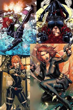 the cover to black widow's comic book