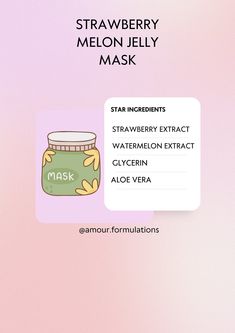 We have developed an easy guide to creating an amazing Strawberry watermelon jelly mask! I developed a skincare formulator that has been formulating a range of products over the course of 5 years. I'm currently aspiring to get my esthetician's license and my cosmetic chemist degree! These formulas are carefully designed to aid you with your business and provide step-by-step directions to have a well-formulated Face mask that aids with the lightening of dark marks and hyperpigmentation! All Links to vendors are available through the pdf as well. This document is 7 pages long and full of insightful information to take your formula to the next level! Strawberry Skincare, Cosmetic Chemist, Esthetician License, Watermelon Jelly, Skincare Mask, Jelly Mask, Licorice Root, Dark Mark, Facial Care