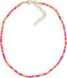 Pink Beaded Choker With Round Beads, Pink Choker With Round Tiny Beads, Adjustable Orange Necklaces With Colorful Beads, Adjustable Coral Jewelry With Tiny Beads, Adjustable Orange Spacer Beads, Pink Heishi Beads Necklace, Pink Heishi Beads Beaded Necklace, Red Beaded Necklaces With Letter Beads, Pink Heishi Bead Necklace With Colorful Beads