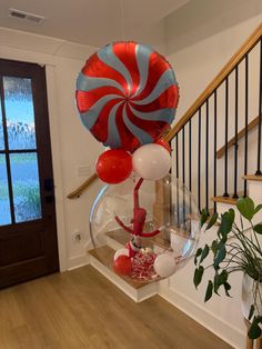 Elf Balloon bouquet. Bring back your Elf in style this year. Elf doll NOT included Comes with the following: 24" clear balloon with red and white paper stuffed inside balloon 5" red and white balloons 18" candy foil balloon string to hang your elf inside the balloon. * you will put your own elf in the balloon. It is very easy. Then inflate with a balloon air blower. Balloons are NOT blown up. Balloons Come flat uninflated. Must use an electric pump. *Easy instructional video included. ** Please Elf On The Shelf Balloon Ideas, Elf On The Shelf Balloons, Red And White Balloons, Clear Balloon, Elf Arrival, Clear Balloons, Up Balloons, Elf Doll, Air Blower