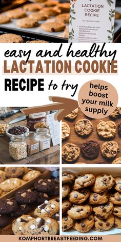 Discover the best lactation cookies recipe for breastfeeding moms! This easy recipe includes brewers yeast to help increase milk supply and comes with gluten-free and dairy-free options. Perfect for meal prepping or quick snacks, these lactation cookies are a great addition to your breastfeeding diet. Healthy, delicious, and simple to make, these cookies will keep you energized and your milk supply strong! Breastfeeding Diet To Increase Milk, Snacks For Breastfeeding Moms, Snacks For Breastfeeding, Simple Healthy Snacks, Best Lactation Cookies, Lactation Cookie