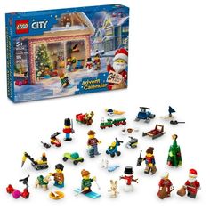 the lego city christmas town is packed with toys