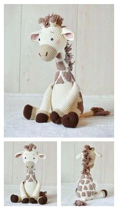 You can find interesting ideastutorials and crochet tutorials about amigurumi here. Crochet Giraffe Pattern, Crochet Leaf, Giraffe Crochet, Crochet Toys Free, Leaf Patterns, Crochet Baby Toys, Giraffe Pattern, Crochet Animals Free Patterns