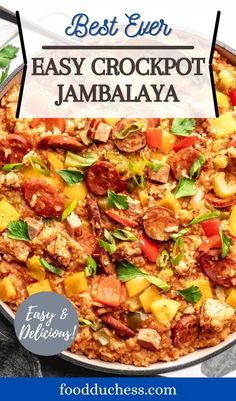 the best ever easy crockpot jambalya recipe