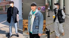 korean brunch outfit men 90s Fashion Men Outfits, Sweater Jacket Outfits, Trendy Street Style Outfits, Korean Street Fashion Men, Sweater Outfits Men, Engagement Photo Outfits Fall, 90s Fashion Men, Korean Fashion Winter, Pants Outfit Men