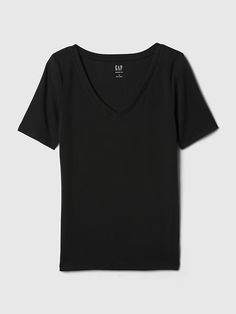 Modern V-Neck T-Shirt | Gap Navy Uniforms, T Shirt Women, Petite Size, Shirt Women, Stretch Cotton, Black And Navy, Heather Grey, V Neck T Shirt, Gap