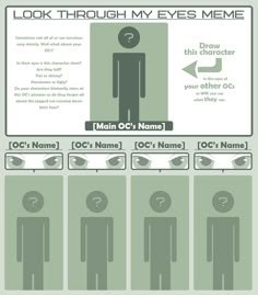 an info sheet showing the different types of eyes