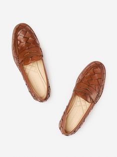 Loafers are a strong trend for the season and we have one worth coveting. This classic penny style comes in a leather basket weave design that will give any look a sartorial breath of fresh air. | J.McLaughlin Women's Concetta Woven Leather Loafers Saddle, Size 7 Woven Leather Slip-on Loafers For Work, Elegant Brown Woven Leather Loafers, Elegant Woven Leather Slip-on Loafers, Elegant Woven Leather Loafers, Classic Woven Leather Loafers With Round Toe, Elegant Loafers With Woven Sole For Workwear, Classic Woven Leather Slip-on Loafers, Classic Woven Leather Loafers, Classic Slip-on Woven Leather Loafers