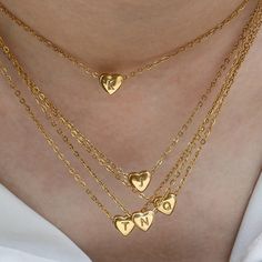 Main Material: Stainless Steel 18k Gold Plated Size: As Mentioned Non Tarnishing Waterproof Heart Initial Necklace, نظارات شمسية, Letter Pendant Necklace, Initial Necklace Gold, Gold Initial, Mini Heart, Letter Pendants, Beautiful Heart, Letter Necklace