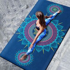 Material: TPE + Suede Pattern: geometric pattern Size: 183 * 80CM Thickness: 6mm (beginner) Color classification: Midsummer light year-three piece set Mat Workout, Mat Pilates Workout, Large Yoga Mat, Meditation Mat, Yoga Mats Best, Yoga Blanket, Pilates For Beginners, Exercise Mat, Yoga Equipment