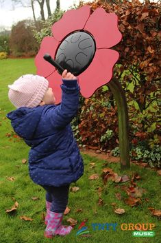 TNTY MUSIC 1043: Poppy Petal Drum - TNTY Music Steel Drums, Public Libraries, Park Playground, Red Petals, Playground Equipment