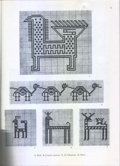 cross - stitch patterns from the early 20th century