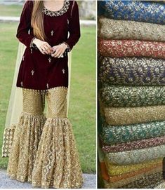 Embroided Dresses, Pakistani Maxi Dresses, Velvet Salwar, Gharara Pants, Net Gown, Party Wear Dress