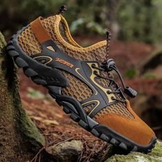 Lasaky - Versatile Outdoor Footwear: Mesh Rock Climbing, Hiking, Trekking, Trail Running, and Water Cross Training Shoes Rock Climbing Shoes Men, Trail Sneakers, Rock Climbing Shoes, Mens Hiking Shoes, Hiking Sandals, Summer Sneakers, Cross Training Shoes, Climbing Shoes, Mesh Shoes