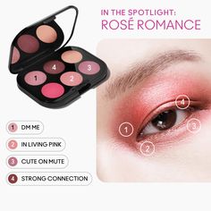 Connect In Colour Eye Shadow Palette: Rose Lens | MAC Cosmetics - Official Site Mac Eyeshadow Palette, Pink Eyeshadow Look, Pink Eye Makeup, Eye Palettes, Mac Eyeshadow, Pink Eyeshadow, Mac Makeup, Eye Shadow Palette, Eye Palette