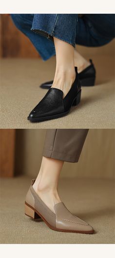 Womens Work Shoes, Chico Shoes, Best Loafers, Outfit Office, Block Heel Loafers, Timeless Shoes, Smart Casual Wear, Work Shoes Women, Love Fall