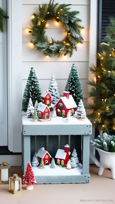 Discover 15 inspiring small front porch Christmas decor ideas to create a cozy and inviting holiday entrance. Perfect for adding festive charm to compact spaces! Small Front Porch Christmas Decor, Small Front Porch Christmas, Christmas Porch Decor Ideas, Small Front Porch, Front Porch Christmas Decor Ideas, Porch Christmas Decor Ideas, Porch Christmas Decor, Front Porch Christmas, Porch Christmas