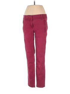 Ann Taylor LOFT Casual Pants Size: 0 Burgundy Bottoms - used. 72% COTTON, 24% RAYON, 4% ELASTANE, Cropped, Mid/Reg Rise | Ann Taylor LOFT Casual Pants - Mid/Reg Rise: Burgundy Bottoms - Size 0 Ann Taylor Loft, Ann Taylor, Casual Pants, Womens Bottoms, Women Handbags, Loft, Handbags, Pants, Clothes