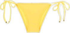 Yellow Brief Swimwear For Summer, Yellow Tie-side Swimming Bottoms, Yellow Brief Swimwear For Swimming, Yellow Tie-side Beachwear Bottoms, Yellow Brief Swimwear For Beach Season, Yellow Swimwear Briefs For Beach, Yellow Swimwear Brief For Beach Season, Stretch Yellow Triangle Top Intimate, Fashion Branding