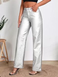 The Ultimate Jean Trends for 2024 - By Lisa Fonde Metallic Trousers, Icon Fashion, Shein Icon