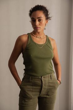 Green It, Los Angeles Shopping, Green Cargo Pants, Green Tank, Secret Sale, Fashion Night, Military Inspired, Cargo Pant, Racer Back