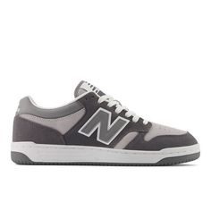 Inspired by original game-day silhouettes  the 480 is simple  clean and classic. New Balance 480, New Balance Homme, London Marathon, New Balance Men, Marathon Training, Us Man, Basketball Players, Men Shoes Size, Grey Leather