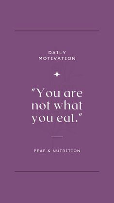 you are not what you eat. You are so much more than what you eat. You are miraculous. Learn to enjoy food and ditch the diet. High Calorie Foods, Volume Eating, Gentle Nutrition, Craving Carbs, High Calorie, Types Of Diets, Food Rules, High Calorie Meals