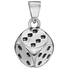 Get lucky in style with our 925 sterling silver dice pendant! PRODUCT SPECIFICATIONS Product ID: 11-0967-560 Metal Purity: Solid 925 Sterling Silver Size (WxDxH): 0.46” x 0.46” x 0.46” Size in mm: 11.8 x 11.8 x 11.8 Bail Size (WxL): 4mm x 7mm Total Weight: 0.31oz / 9g Advised Chains: Italian Rope / Box Chain / Anchor Chain GIFT - Top Quality Silver & Gold Polishing Cloth and VY Jewelry Bag 3d Dice, Get Lucky, Anchor Chain, Car Ideas, Jewelry Bag, Fit Check, Box Chain, Bday Party, Jewelry Bags