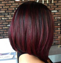 Pelo Color Borgoña, Red Burgundy Hair Color, Black Cherry Hair Color, Hair Color 2017, Black Cherry Hair, Cherry Hair Colors, Maroon Hair