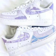 🌌 | Just a young customizer chasing his dreams | �🌌 About me: -Est. since 2018 -Trusted artist / 700+ satisfied customers across various platforms -Everything is hand painted Shipping & Handling: -Worldwide Shipping🌍 -Products will arrive in 2-3 weeks since everything is hand painted -Shoes are shrinked wrap to ensure its journey to you is safe. -Comes with the original box -Please double check your address while placing your order. Kindly make sure it's not incomplete. Shoes and Durability: - Pastel Galaxy, Purple Night, Air Force 1s, Nike Fashion Shoes, Preppy Shoes, Pretty Shoes Sneakers, Custom Air Force 1, Hand Painted Shoes, Cute Nike Shoes