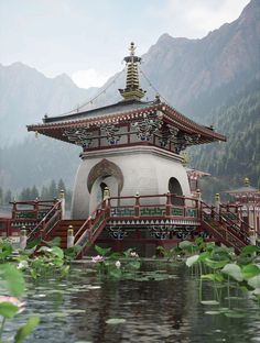 Tibet Art, Asian Architecture, Chinese Architecture, Tibet, Art And Architecture, Hong Kong, Temple, China, Architecture