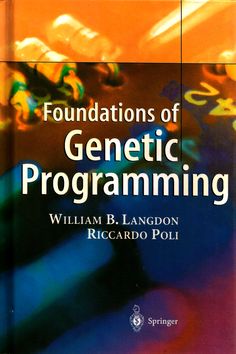 a book cover with the title, foundationss of genetic programming