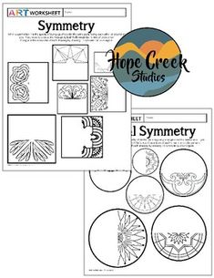 the worksheet for an art workbook with four different images and text on it