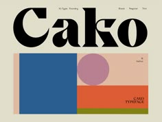 an image of a magazine cover with the word called calko in bold colors and shapes