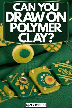 an advertisement for polymer clay with the words can you draw polymer clay? on it