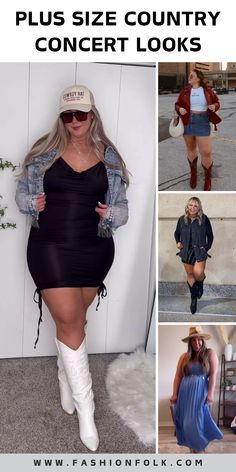 Are you ready to rock your next country concert? Check out these 11 chic and stylish plus size outfit ideas that will make you stand out in the crowd!