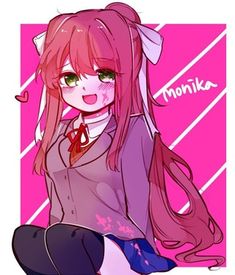 Ddlc Fanart, Ddlc Monika, Monika Ddlc, Fandom Crossover, Anime Nerd