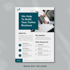 an image of a flyer for a business meeting with the words, we help to build your online business