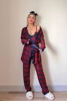 Discover ultimate comfort and luxury with this Women's 3-Piece Velvet Pajama Set. This elegant set includes a pair of velvet pajama pants, a soft velvet top, and a matching robe to keep you cozy on winter nights. Crafted from high-quality velvet, this loungewear set is both stylish and practical, perfect for relaxing at home or gifting to someone special. The breathable, plush fabric offers warmth and softness, making it an ideal choice for colder seasons. Available in various colors, this three-piece set is designed for women who seek both comfort and elegance in their sleepwear. Features: 3-piece set: Velvet pajama pants, top, and robe for extra warmth Luxurious velvet fabric: Soft and plush for ultimate comfort Elegant design: Perfect for home lounging or gifting Breathable material: Ke Matching Robes, Cozy Loungewear, Elegant Sets, Winter Nights, Velvet Top, Pajama Robe, Plush Fabric, Womens Robes, Loungewear Set