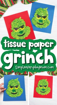 this tissue paper grin craft is perfect for kids to make