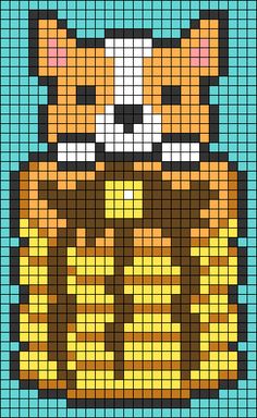 a cross stitch pattern with a cat on it