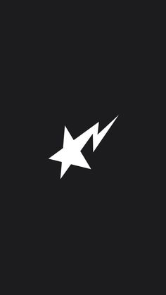 a black and white logo with an arrow pointing up at the stars in the sky