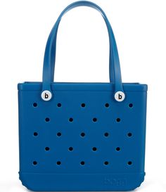 Rectangular Plastic Bag With Adjustable Strap, Blue Plastic Tote Bag, Everyday Plastic Tote Bag, Everyday Use Plastic Tote Bag, Everyday Plastic Satchel Bag, Plastic Satchel Bags For Everyday Use, Blue Plastic Beach Bag, Blue Plastic Beach Bags, Bogg Bag