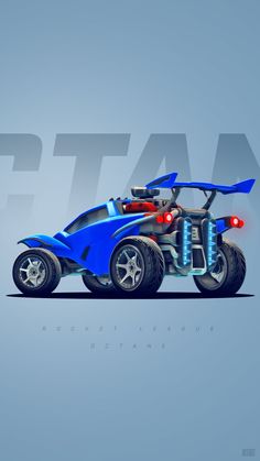 an image of a blue car with lights on it's wheels and the word fast in