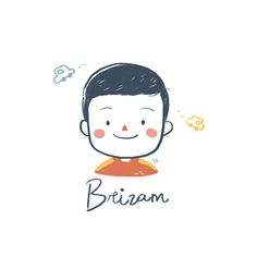 a drawing of a man with the words briyam