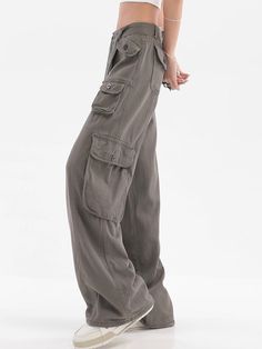 A must-have for a modern woman's streetwear wardrobe. These utility cargo pants are the perfect partner for a crop top, as well as a vast selection of more topwear. With multiple pockets, you'll love the convenience and functionality of these cargo pants.
Gender: WomenMaterial: Cotton (100%)Pants Length: Ankle-Length to Full-LengthWaist Type: Mid-Waist Mid-rise Cotton Parachute Pants With Pockets, Summer Streetwear Cargo Pants With Pockets, Urban Style Baggy Cargo Pants, Khaki High Waist Cargo Parachute Pants, Baggy Cargo Jeans With Pockets For Fall, Khaki High-waisted Cargo Jeans, Trendy Full-length Cargo Jeans, Khaki High-waisted Cotton Cargo Jeans, Baggy Khaki Cargo Pants With Cargo Pockets